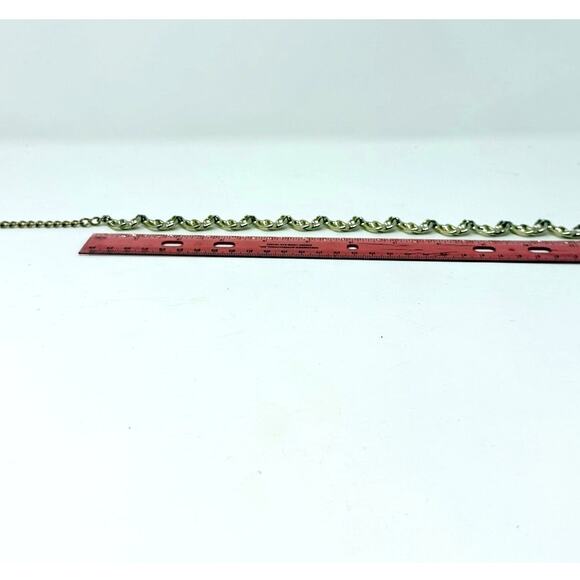 Vintage Gold Tone Fashion Necklace Chocker Hook Closure Unique Adjustable - Picture 4 of 6